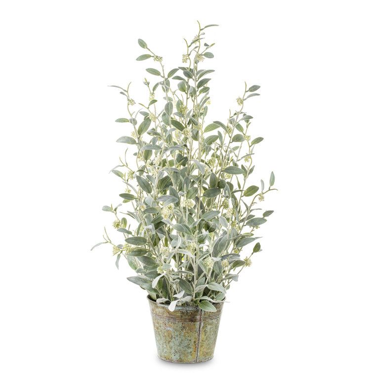The Seasonal Aisle Faux Evergreen Plant in Stone Pot Wayfair.co.uk
